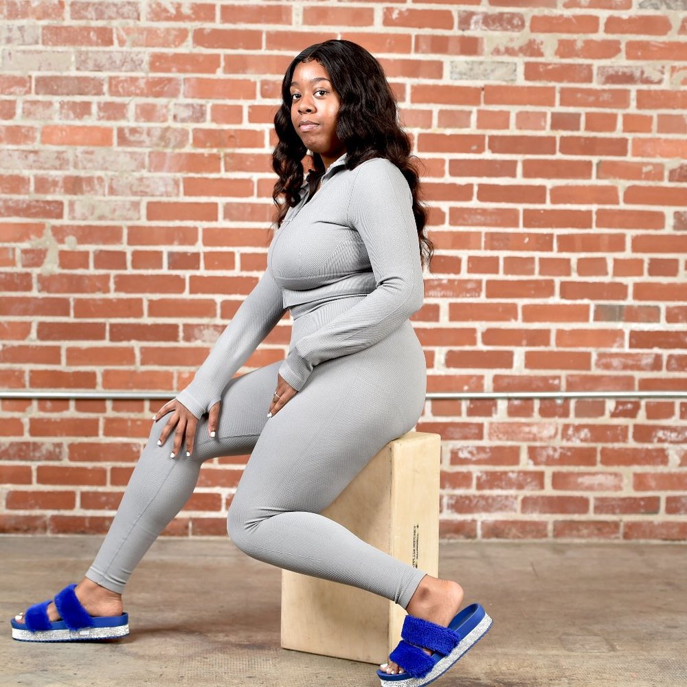 Gray Active Wear Set
